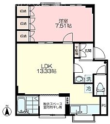 オートルモンド.ロゼ 1LDKの間取図画像