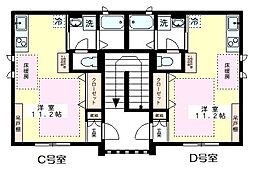 メゾンフレール ワンルームの間取図画像