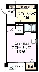 ムサシノレジデンス 1LDKの間取図画像
