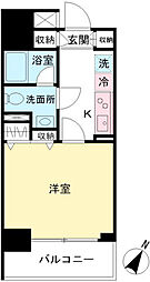 VIA LATTEA笹塚 8階1Kの間取り