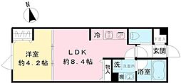 Coeur Blanc八幡山 1LDKの間取図画像