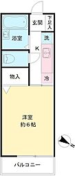 メゾン・ド・セジュール 1Kの間取図画像