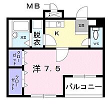 ノースハイツ藤 102 ｜ 東京都府中市栄町３丁目8-18（賃貸マンション1K・1階・24.65㎡） その2