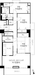 T'sgarden府中 3SLDKの間取図画像