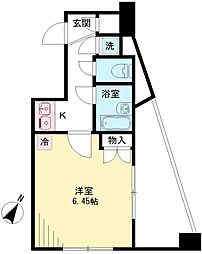 ダイヤメイト聖蹟 5階1Kの間取り