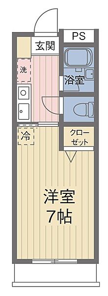 来夢一番館 106｜東京都八王子市堀之内２丁目(賃貸マンション1K・1階・20.53㎡)の写真 その2