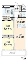 京王ラフィネ橋本テラス 202 ｜ 神奈川県相模原市緑区東橋本２丁目24-2（賃貸マンション2LDK・2階・55.02㎡） その2