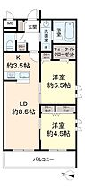 京王ラフィネ橋本テラス 201 ｜ 神奈川県相模原市緑区東橋本２丁目24-2（賃貸マンション2LDK・2階・55.33㎡） その2