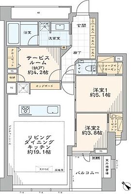 間取り プレミスト赤坂檜町公園 4階/405