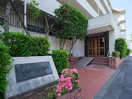 定期的なメンテナンスが行われ、綺麗に保たれたエントランスです。植栽は綺麗に整られ、毎日気持ちよく出入りできそうです。