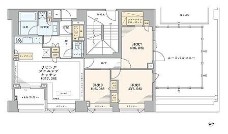 3LDK 間取り