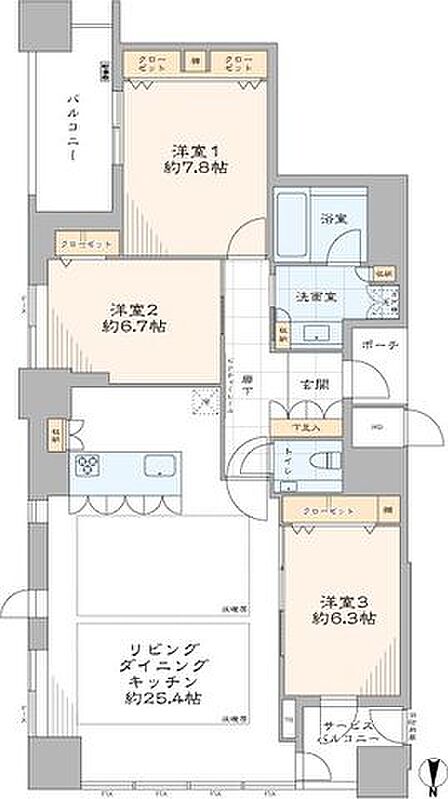 22階部分の北東角住戸で、大阪城・難波宮史跡公園を望む眺望があります。こだわりの室内全面リノベーション済み、大幅な間取り変更を実施し、幅広い年代の方にお住い頂ける住まいに仕上げました。