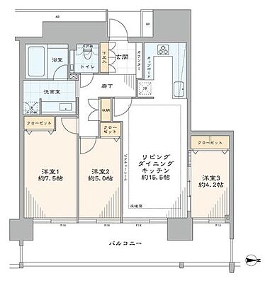 間取り M.M.TOWERS the EAST 9階/909
