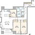 間取り：専有面積約66.95m2・3LDK・室内新規リノベーション済のお部屋です。下階に住戸がないため、足元の生活音を気にせずお過ごしいただけます。
