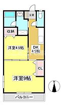 アゼリアII 205 ｜ 愛知県蒲郡市府相町1丁目（賃貸アパート2K・2階・40.50㎡） その2