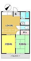 コーポソラガヤI 203 ｜ 愛知県蒲郡市西浦町空ケ谷（賃貸アパート2LDK・2階・43.74㎡） その2