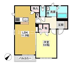 ベルパーク丸山L棟 202 ｜ 愛知県額田郡幸田町大字大草字丸山（賃貸アパート1LDK・2階・45.71㎡） その2