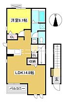 カーサヴェルデ 201 ｜ 愛知県蒲郡市緑町（賃貸アパート1LDK・2階・53.68㎡） その2