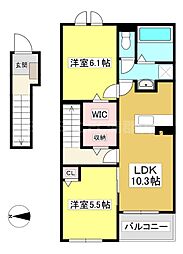 マリンラグナックス　ネオ 2階2LDKの間取り