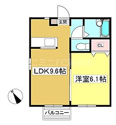 間取図画像 1LDK