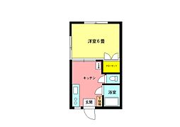 コーポ矢作 101 1階1Kの間取り