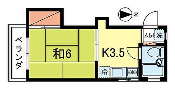 サンシィティ 201｜東京都杉並区松ノ木２丁目(賃貸アパート1K・2階・21.86㎡)の写真 その2