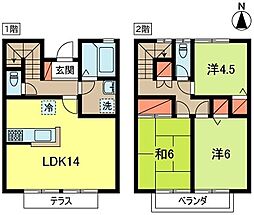 グリーンステイト荻窪 3LDKの間取り