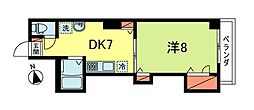 エルスール 1DKの間取図画像