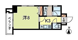ハーモニー新高円寺 1Kの間取図画像