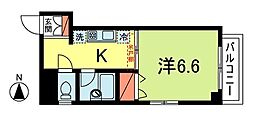 ボニエール高円寺 1Kの間取図画像