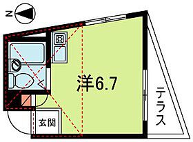 サットンプレイス光  ｜ 東京都杉並区成田東１丁目（賃貸アパート1R・1階・14.85㎡） その2