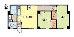 テラスキキョウ 2LDKの間取図画像