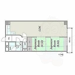 田代マリンハイツ 2LDKの間取図画像