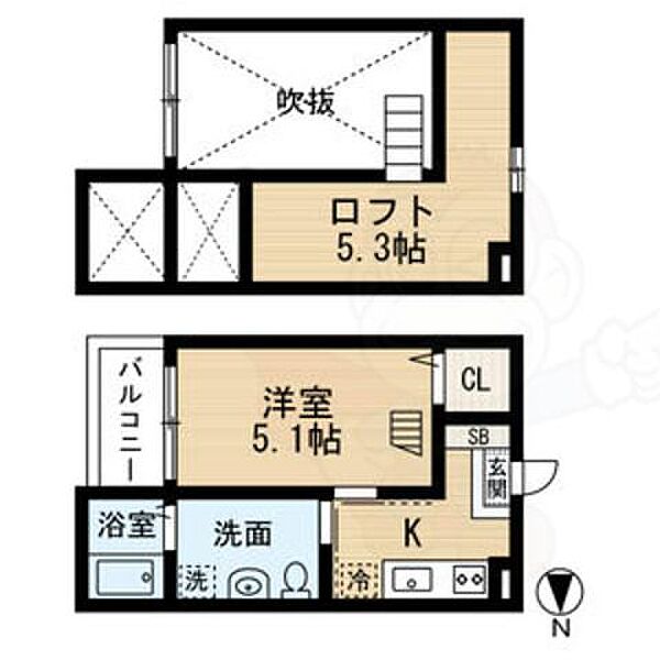 愛知県名古屋市中村区大正町３丁目(賃貸アパート1K・2階・21.04㎡)の写真 その2