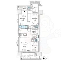 GRANPASEO丸の内 601 ｜ 愛知県名古屋市中区丸の内２丁目6番11号（賃貸マンション3LDK・6階・63.54㎡） その2