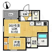 REGALEST大幸  ｜ 愛知県名古屋市東区大幸３丁目（賃貸アパート1LDK・3階・30.90㎡） その2