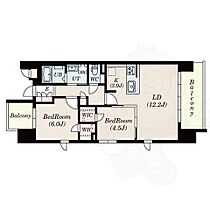 S-RESIDENCE茶屋ヶ坂East  ｜ 愛知県名古屋市千種区汁谷町（賃貸マンション2LDK・5階・60.06㎡） その2