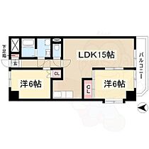 ロイヤルマンション横井  ｜ 愛知県名古屋市中村区横井２丁目（賃貸マンション2LDK・3階・62.00㎡） その2