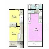 Tre Casa  ｜ 愛知県名古屋市中村区佐古前町（賃貸テラスハウス2LDK・1階・64.57㎡） その2