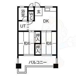 コーポ香流橋 6階/-