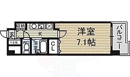JR東海道本線 名古屋駅 徒歩16分の賃貸マンション 3階1Kの間取り