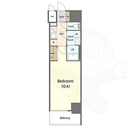 S-RESIDENCE岐阜駅 1Kの間取図画像