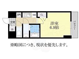 プレサンス高畑ルミア 1Kの間取図画像
