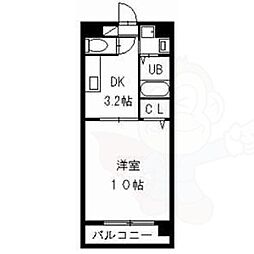 カサグランデ新栄 3階1Kの間取り