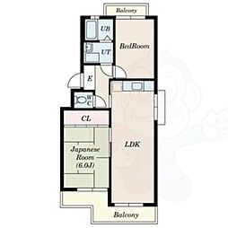 間取図画像 2LDK