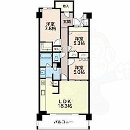 間取図画像 3LDK