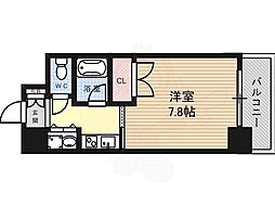 AXIS桜通内山 1Kの間取図画像