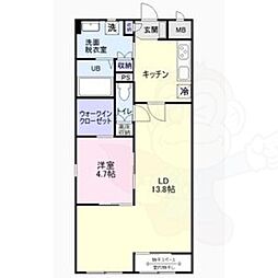 猫ん家 シャトン黄金 1階/-