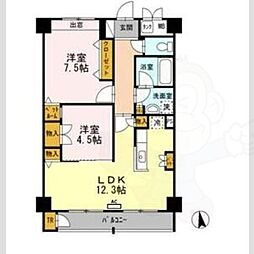 TRI-STAGE 2LDKの間取図画像