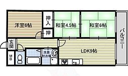 レジディア日比野 3LDKの間取図画像